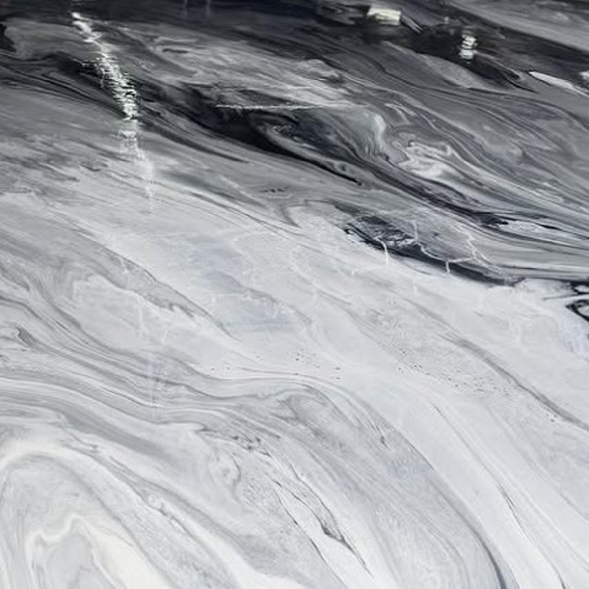 Quartz epoxy floor, close up on the texture